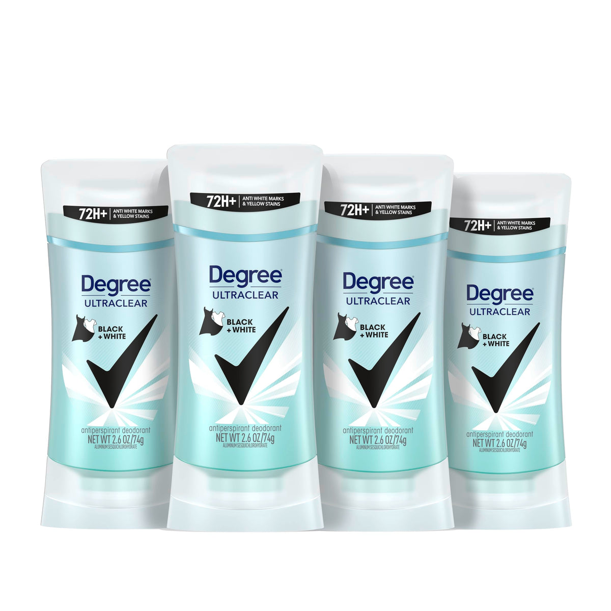 Déodorant antitranspirant Degree UltraClear Black+White 4-Pack vue de face