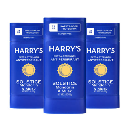 Déodorant antitranspirant Harry's Solstice 3 pack vue de face