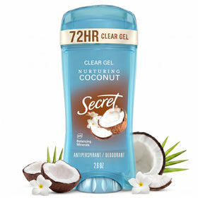 Déodorant antitranspirant Secret gel transparent parfum coco avant