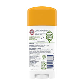 Déodorant Arm & Hammer 110g vue arrière avec ingrédients