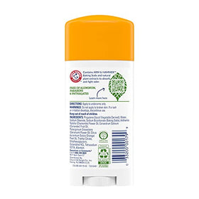 Déodorant Arm & Hammer avec ingrédients naturels sur fond blanc