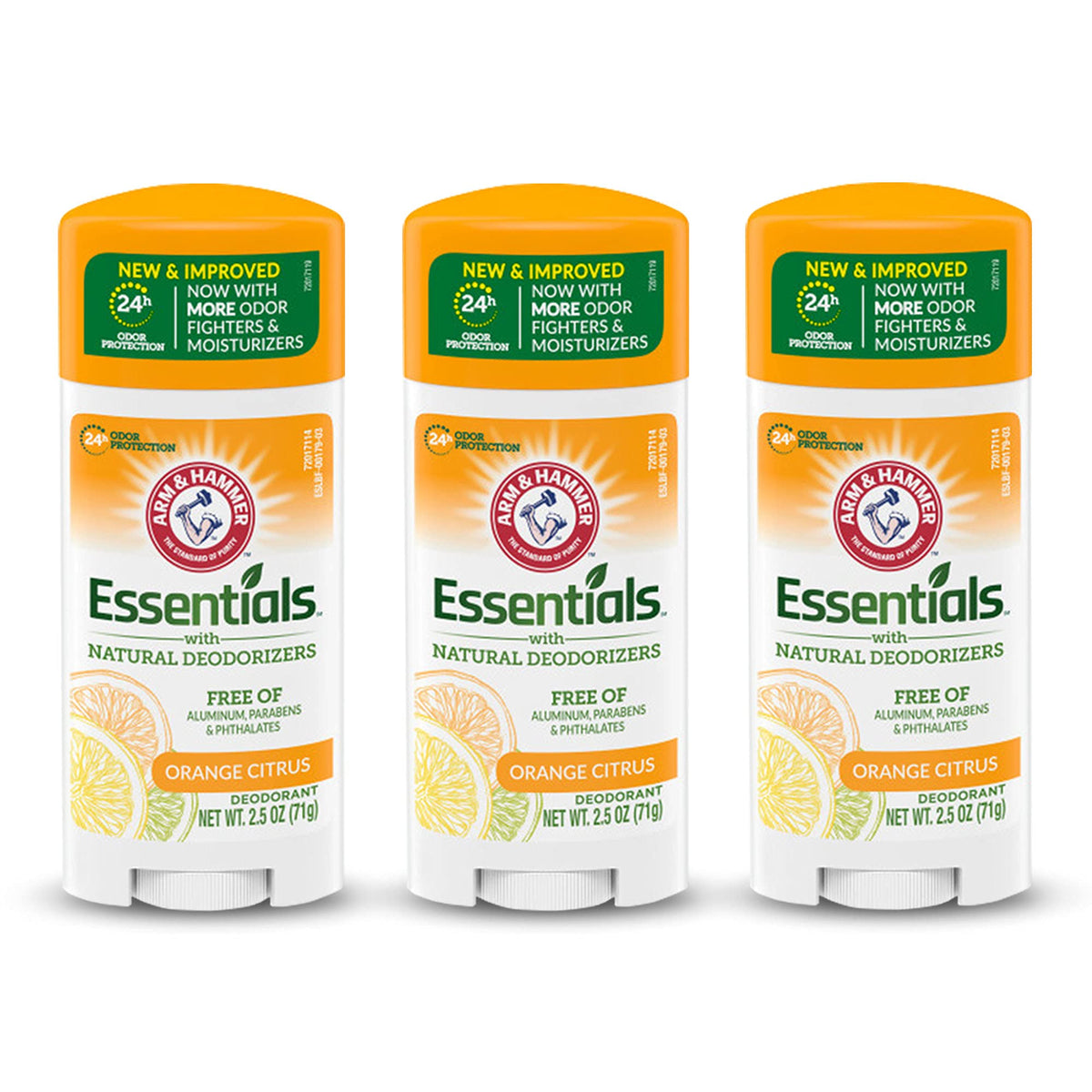 Déodorant Arm & Hammer naturel orange citrus vue avant