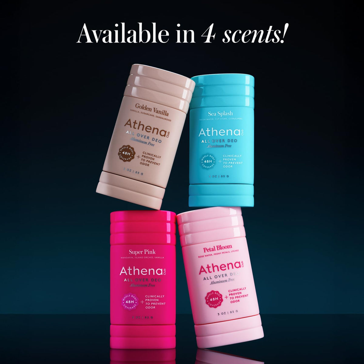 Déodorant Athena Club Petal Bloom 127g avec des fleurs