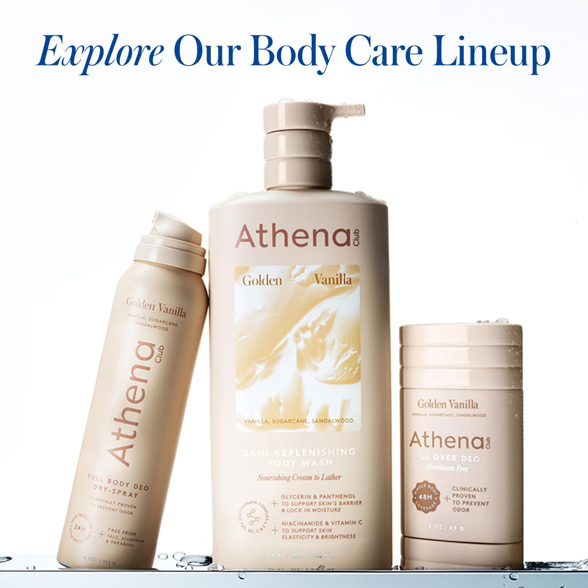 Déodorant Athena Club Petal Bloom 127g en utilisation