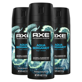 Déodorant AXE Aqua Bergamot 3 x 4 oz vue de face