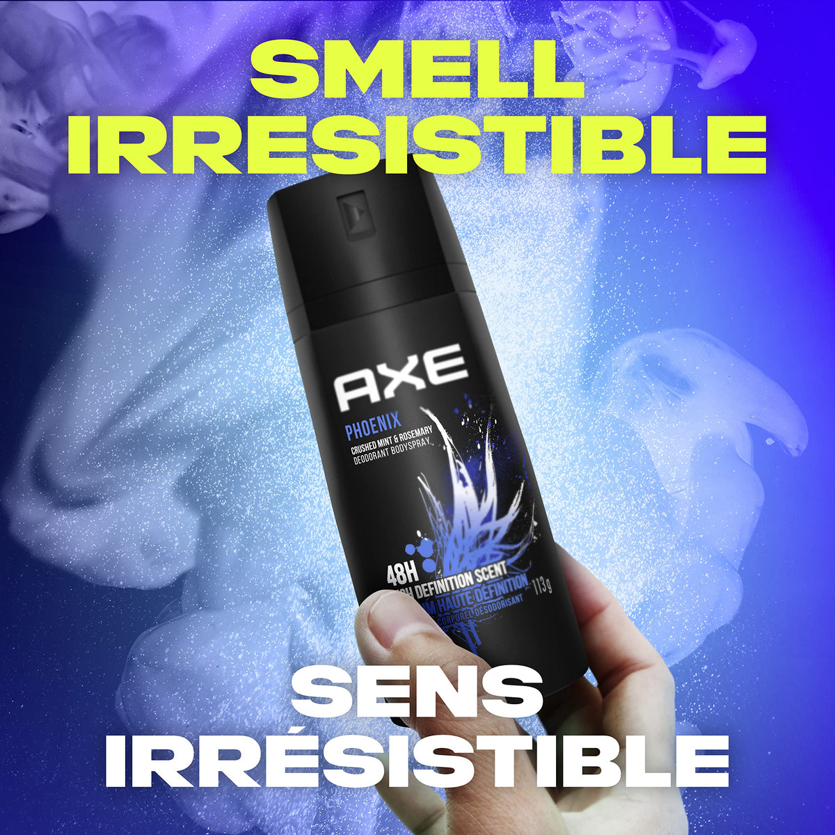 Déodorant AXE Phoenix en situation quotidienne