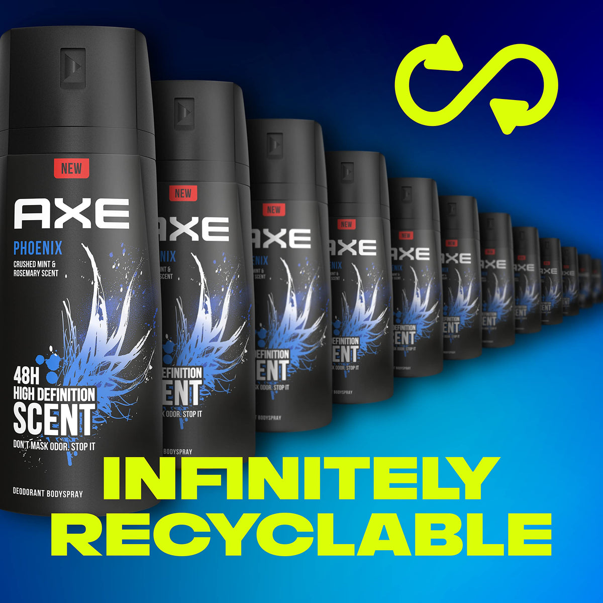 Déodorant AXE Phoenix sur une surface en bois