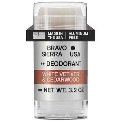 Déodorant Bravo Sierra Aluminium-Free 132g vue avant avec étiquette