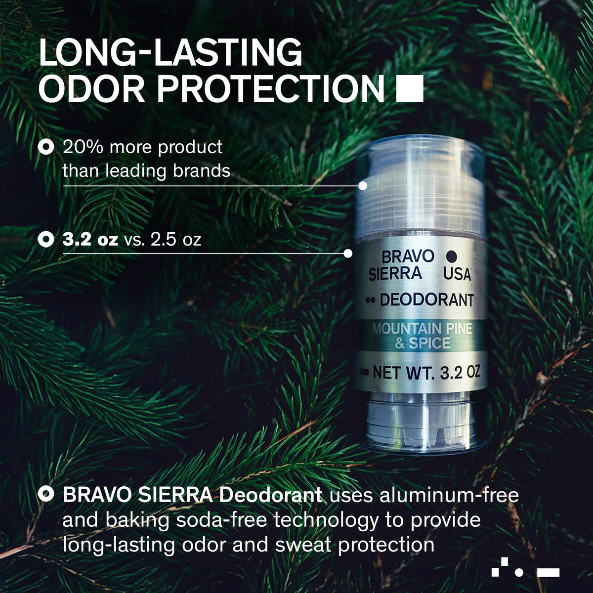 Déodorant Bravo Sierra Aluminium-Free 2-Pack côté