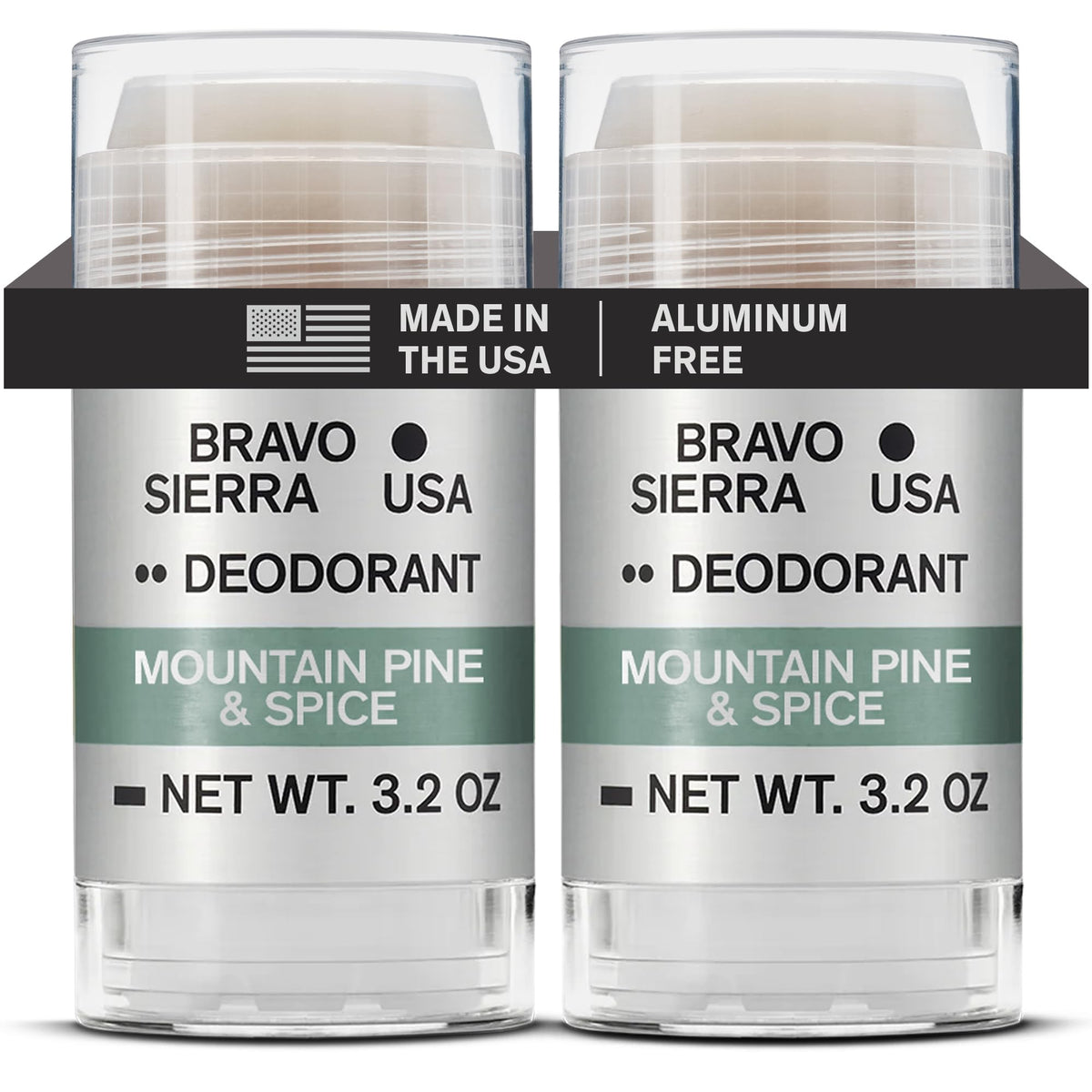Déodorant Bravo Sierra Aluminium-Free 2-Pack vue avant