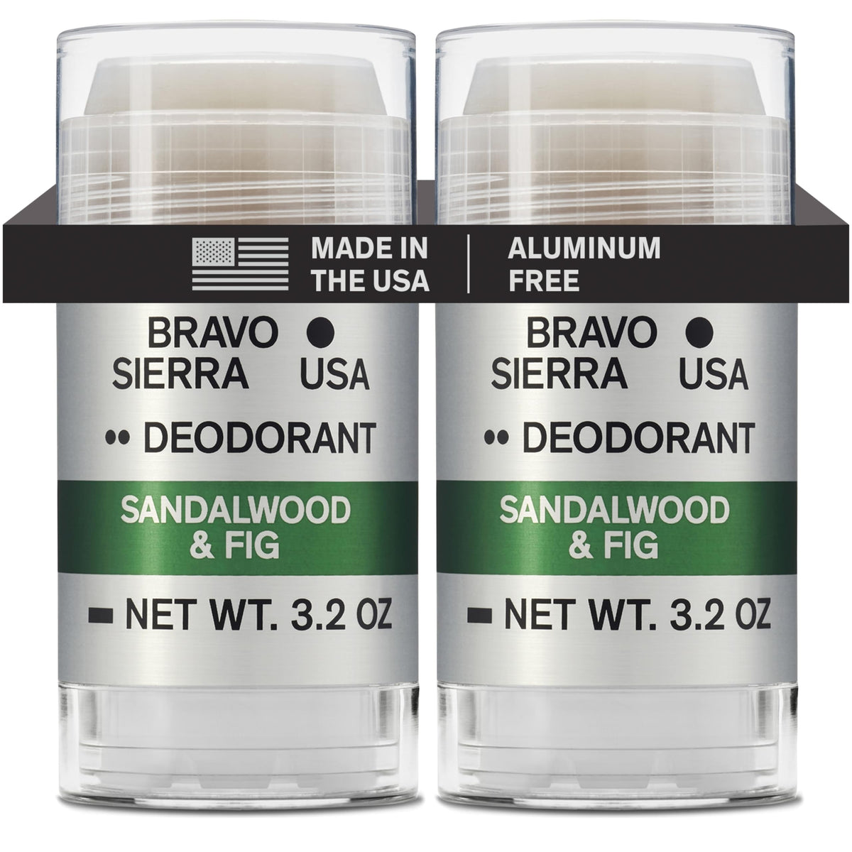 Déodorant Bravo Sierra Aluminium-Free 2-Pack vue de face