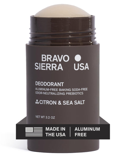 Déodorant Bravo Sierra Aluminium-Free Citron & Sel de Mer 145g avant