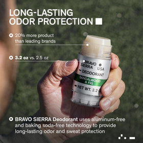 Déodorant Bravo Sierra avec senteur bois de santal et figue
