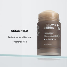 Déodorant Bravo Sierra sans aluminium 141g application sur la peau