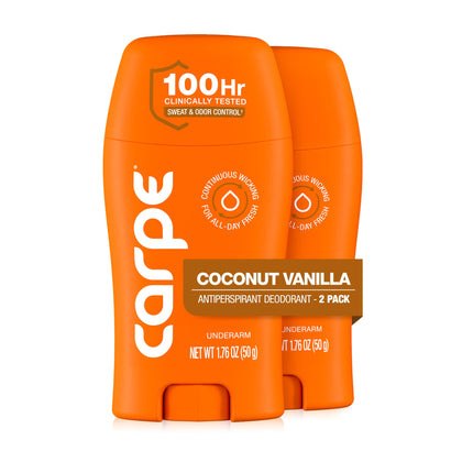Déodorant Carpe 100 heures Coco Vanille vue avant