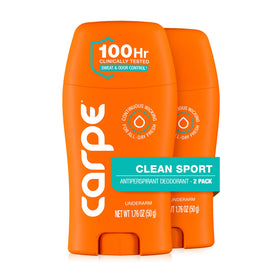 Déodorant Carpe Clean Sport 2 Pack vue de face