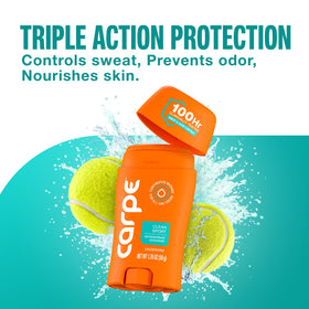 Déodorant Carpe Clean Sport en action