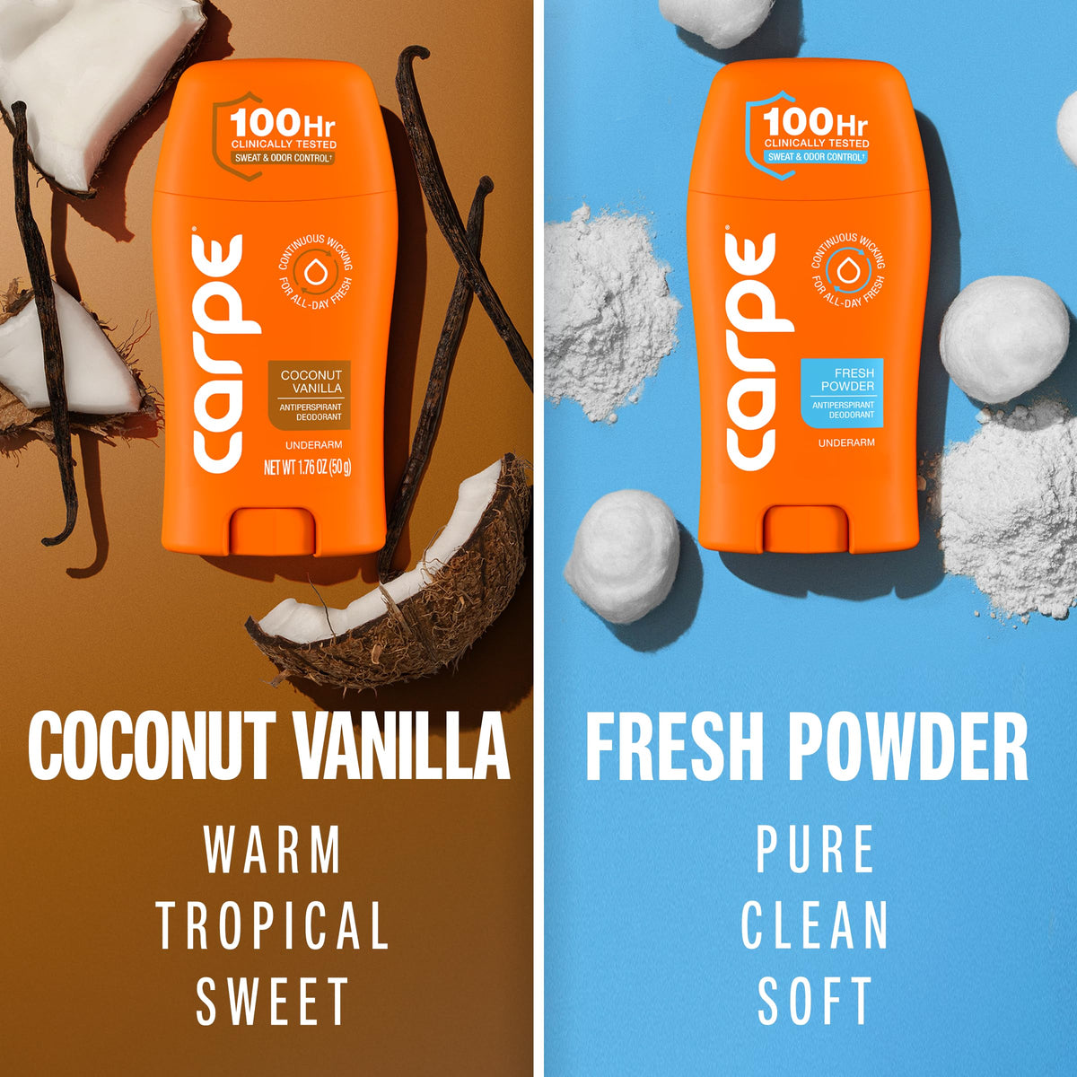 Déodorant Carpe Femme Coco Vanille et Poudre Fraîche - vue arrière