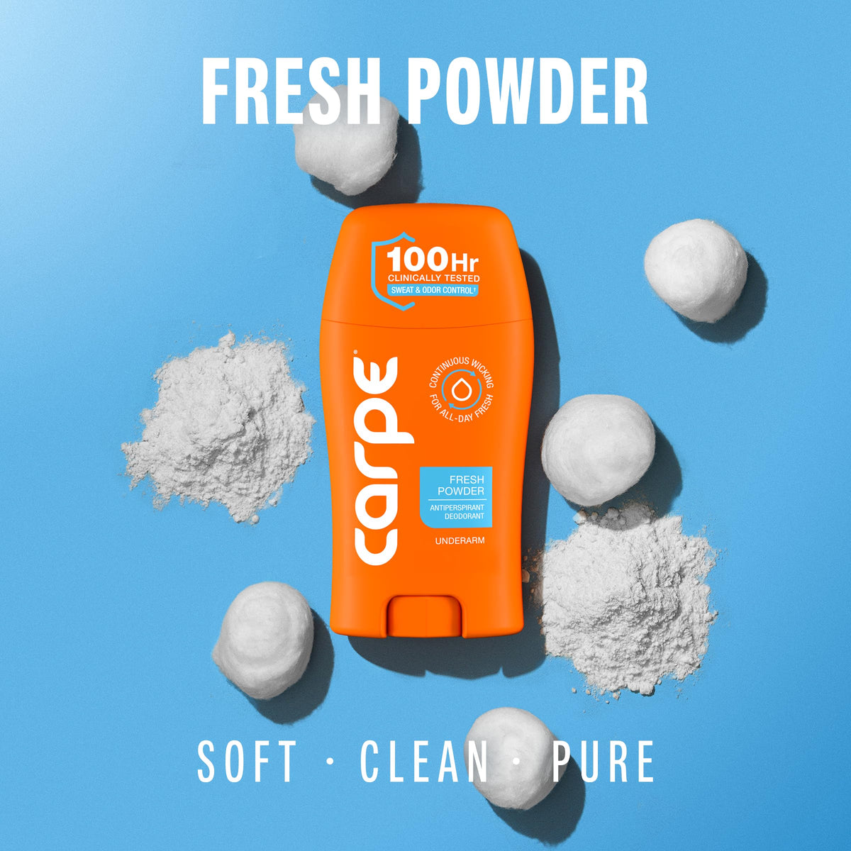Déodorant Carpe Fraîcheur Poudre avec packaging