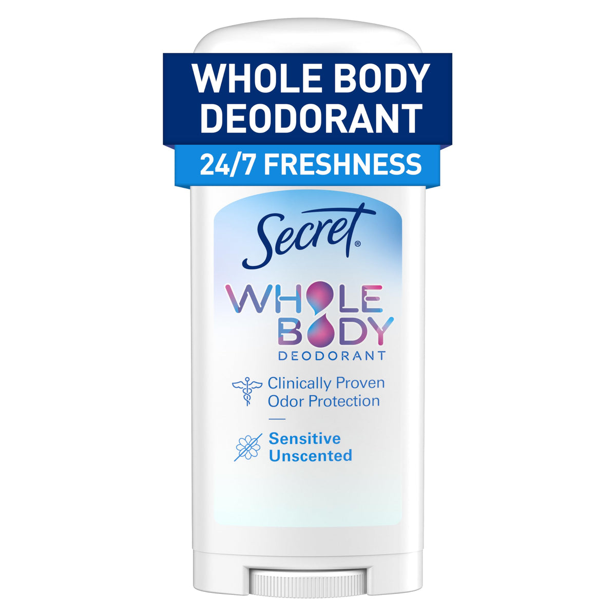 Déodorant corporel Secret femme sans parfum 72H vue avant