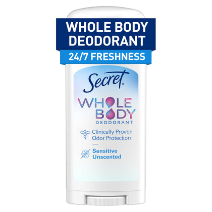 Déodorant corporel Secret femme sans parfum 72H vue avant