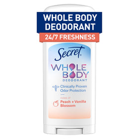 Déodorant corporel Secret stick femmes Pêche & Vanille face avant