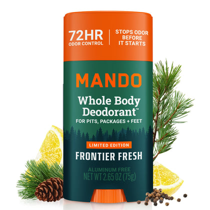 Déodorant corps complet Mando 72h sans aluminium, vue avant