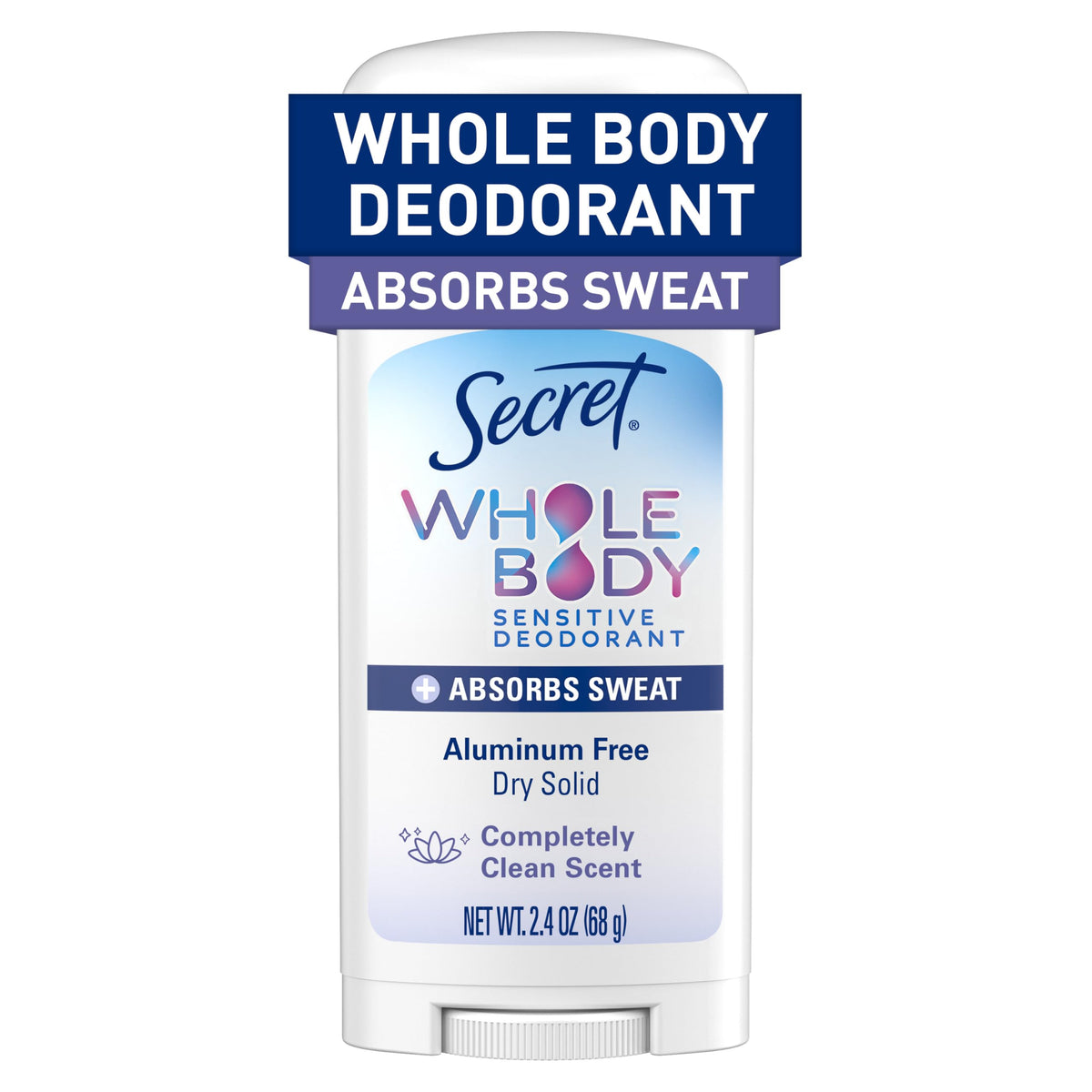 Déodorant corps sec Secret 115g vue de face