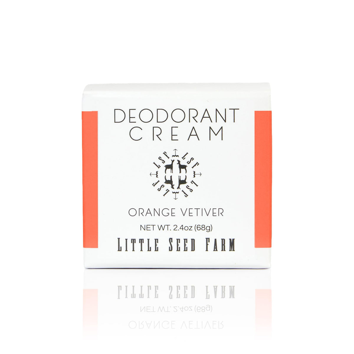 Déodorant crème Orange Vetiver Little Seed Farm vue de face
