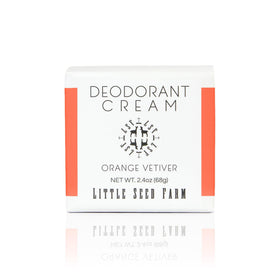Déodorant crème Orange Vetiver Little Seed Farm vue de face