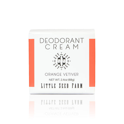 Déodorant crème Orange Vetiver Little Seed Farm vue de face