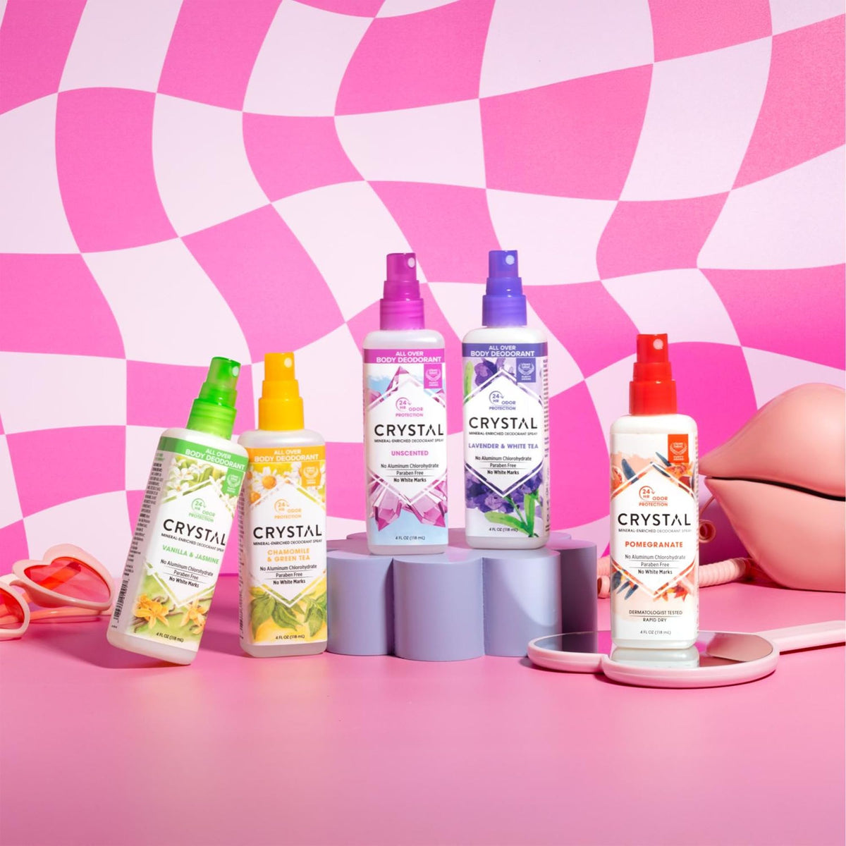 Déodorant Crystal Essence, packaging et contenu