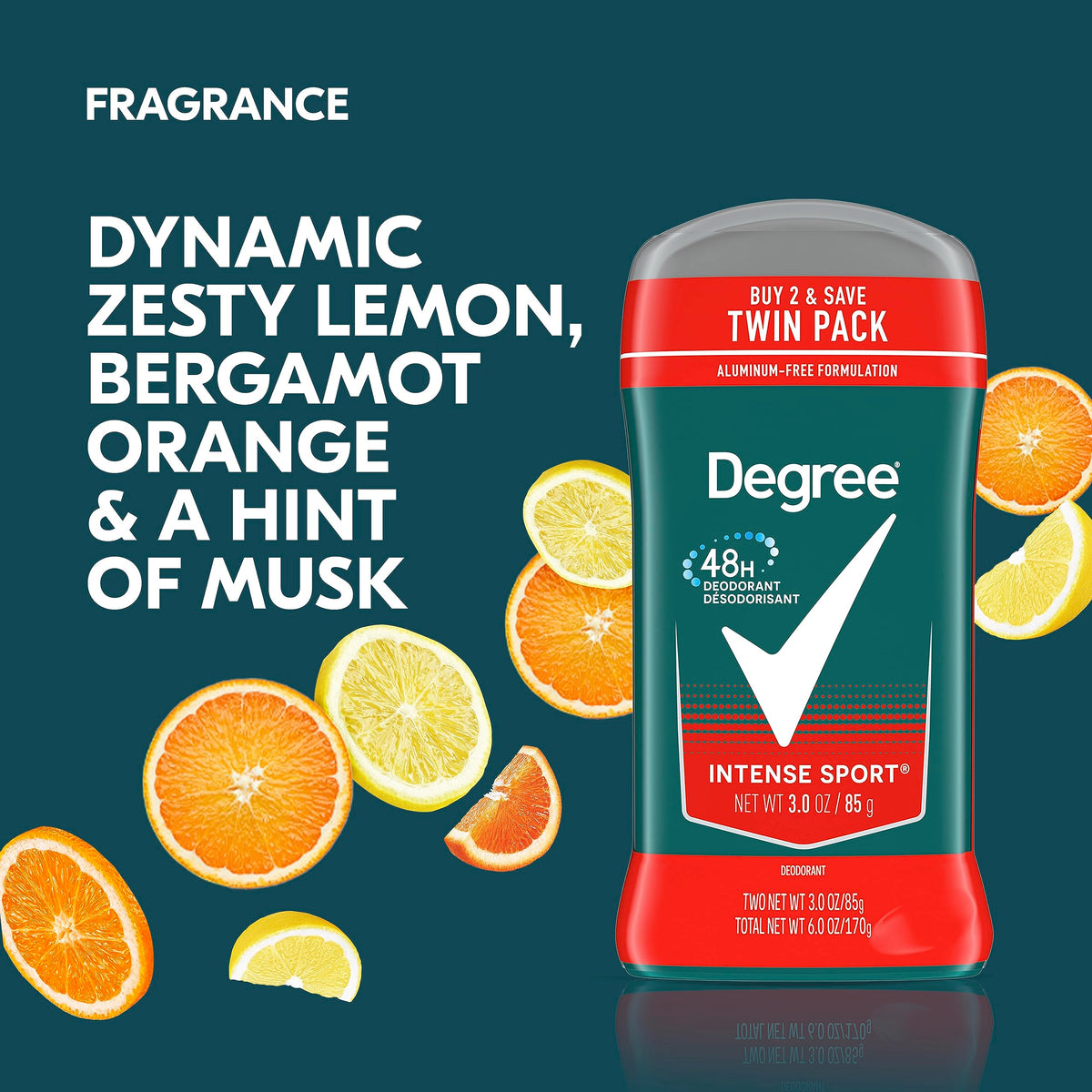 Déodorant Degree Men Intense Sport 240g packaging