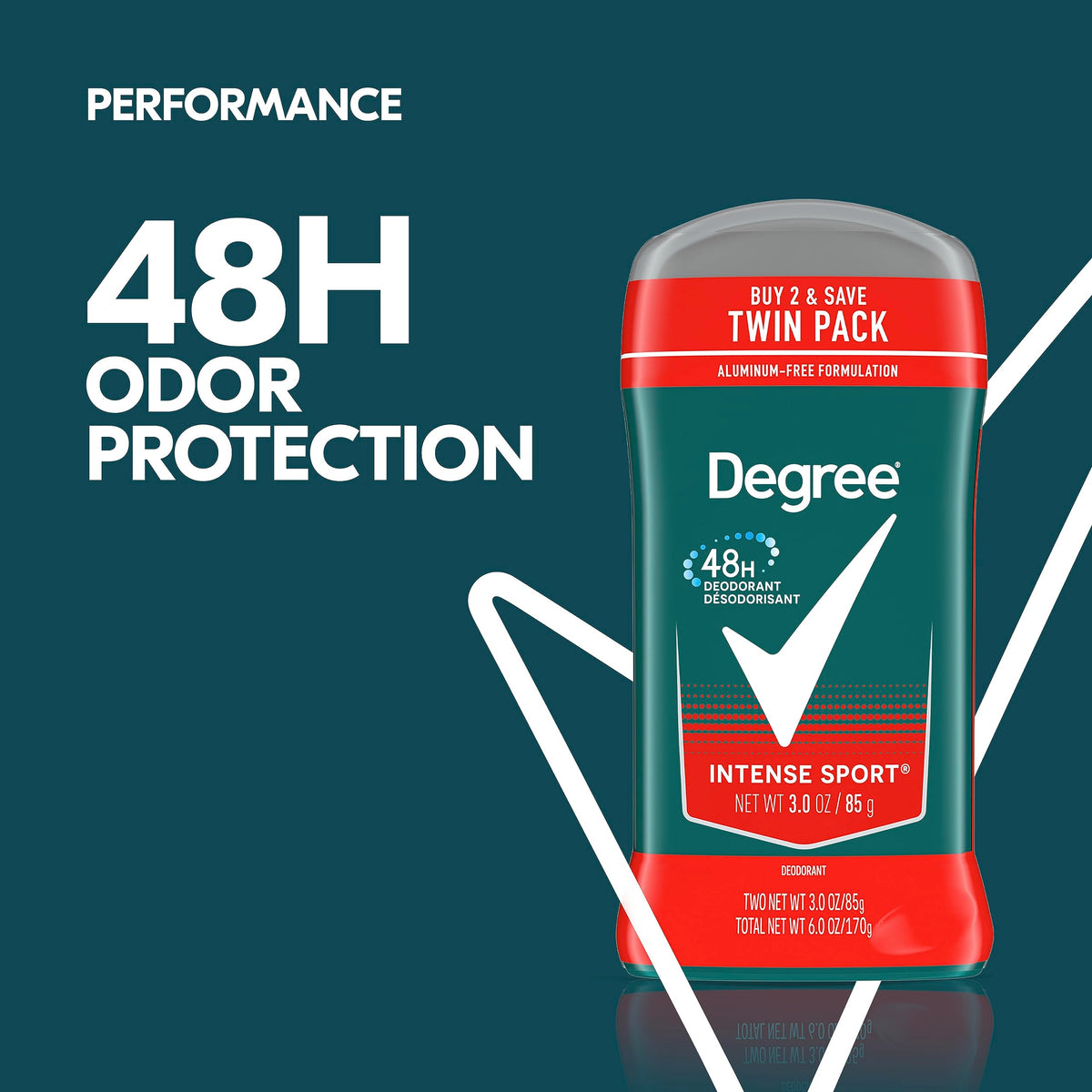 Déodorant Degree Men Intense Sport 240g vue arrière