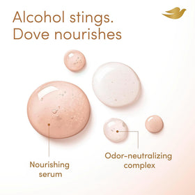 Déodorant Dove 4 oz et ses ingrédients sur l'étiquette