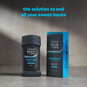 Déodorant DOVE MEN + CARE Maximum Protection sur une salle de bain