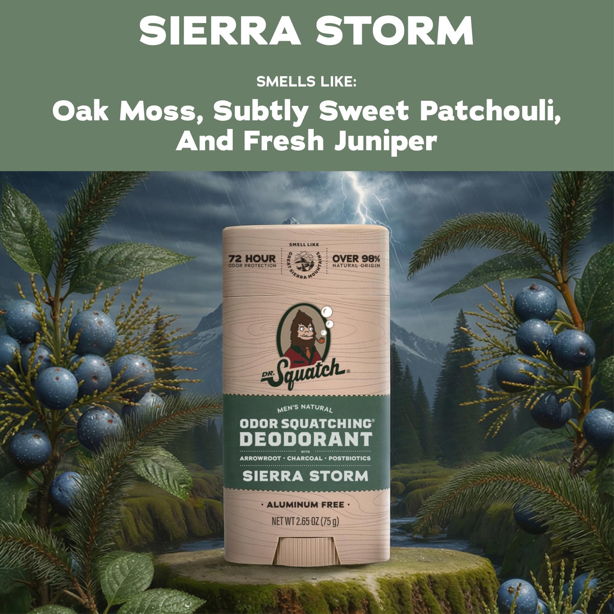 Déodorant Dr. Squatch en stick 75g