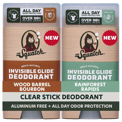 Déodorant Dr. Squatch Invisible Glide 2-Pack vue de face