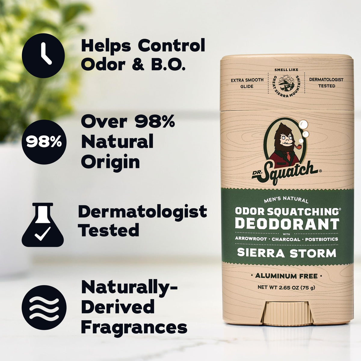 Déodorant Dr. Squatch odeur Sierra Storm