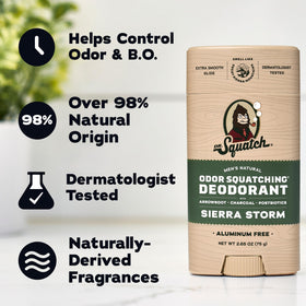 Déodorant Dr. Squatch odeur Sierra Storm
