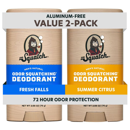 Déodorant Dr. Squatch pour hommes, pack de 2, vue de face