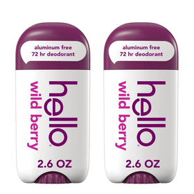 Déodorant hello Wild Berry sans Aluminium 2,6 oz bâton, vue avant