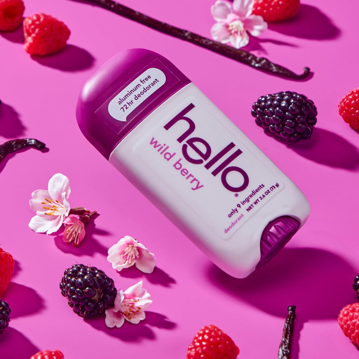 Déodorant hello Wild Berry sans Aluminium, texture crème
