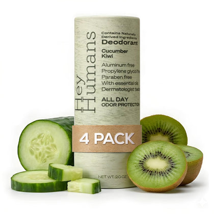 Déodorant HEY HUMANS Aluminium Free Cucumber Kiwi 381g vue de face