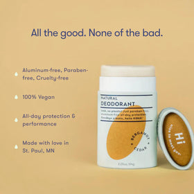 Déodorant HIBAR avec label vegan et sans cruauté
