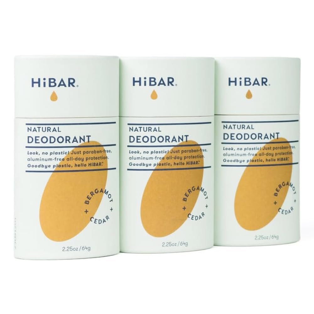 Déodorant HIBAR Bergamote & Cèdre pack de 3 tubes