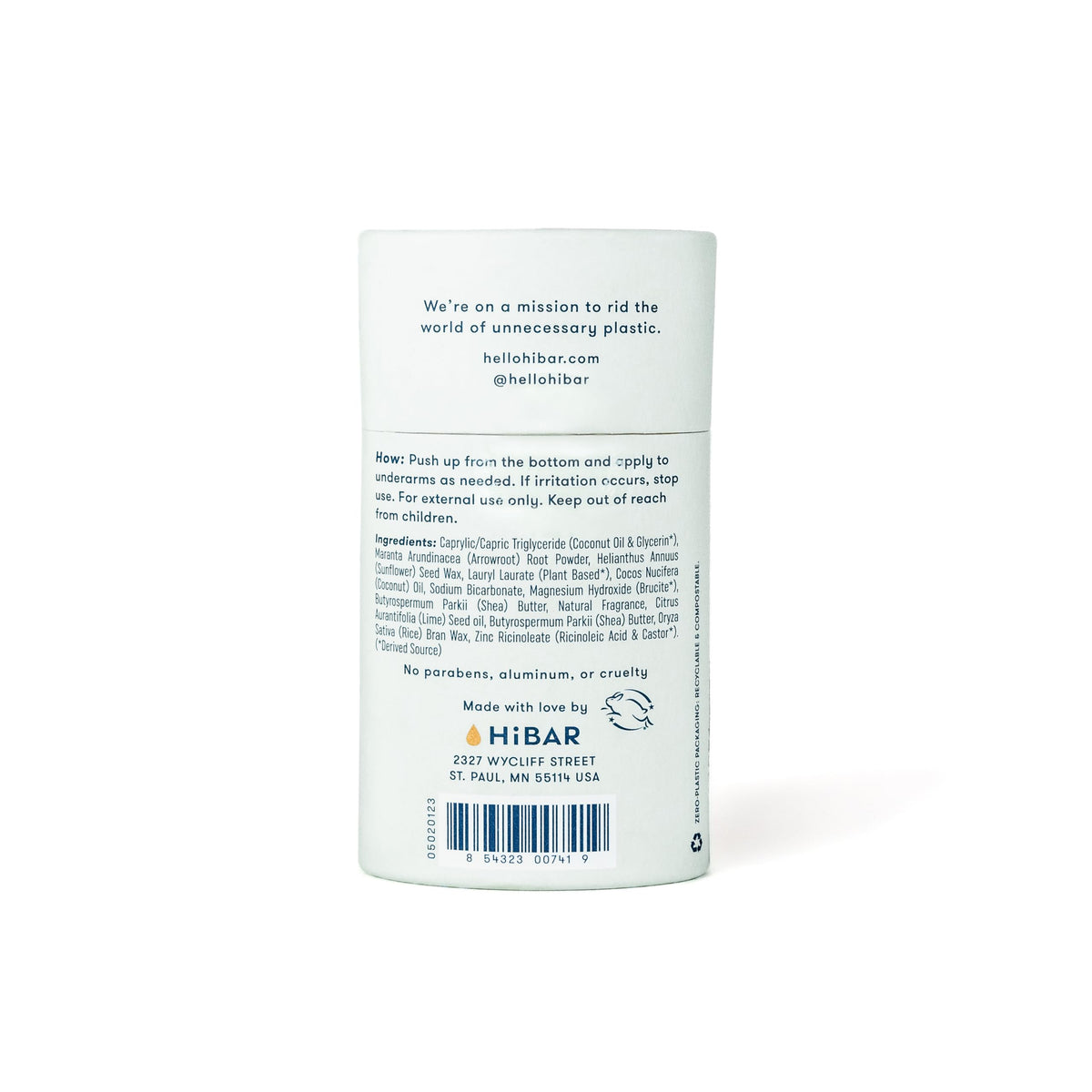 Déodorant HIBAR sur fond nature