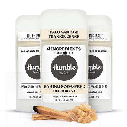 Déodorant HUMBLE 3 pièces Palo Santo et Encens vue de face