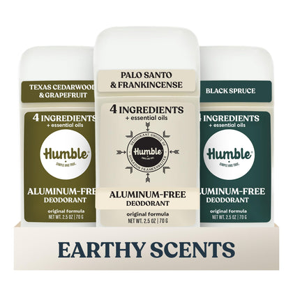 Déodorant HUMBLE en stick Palo Santo & Encens, vue de face