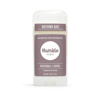 Déodorant HUMBLE SIMPLE AND TRUE. Patchouli Copal 2,5 OZ vue avant